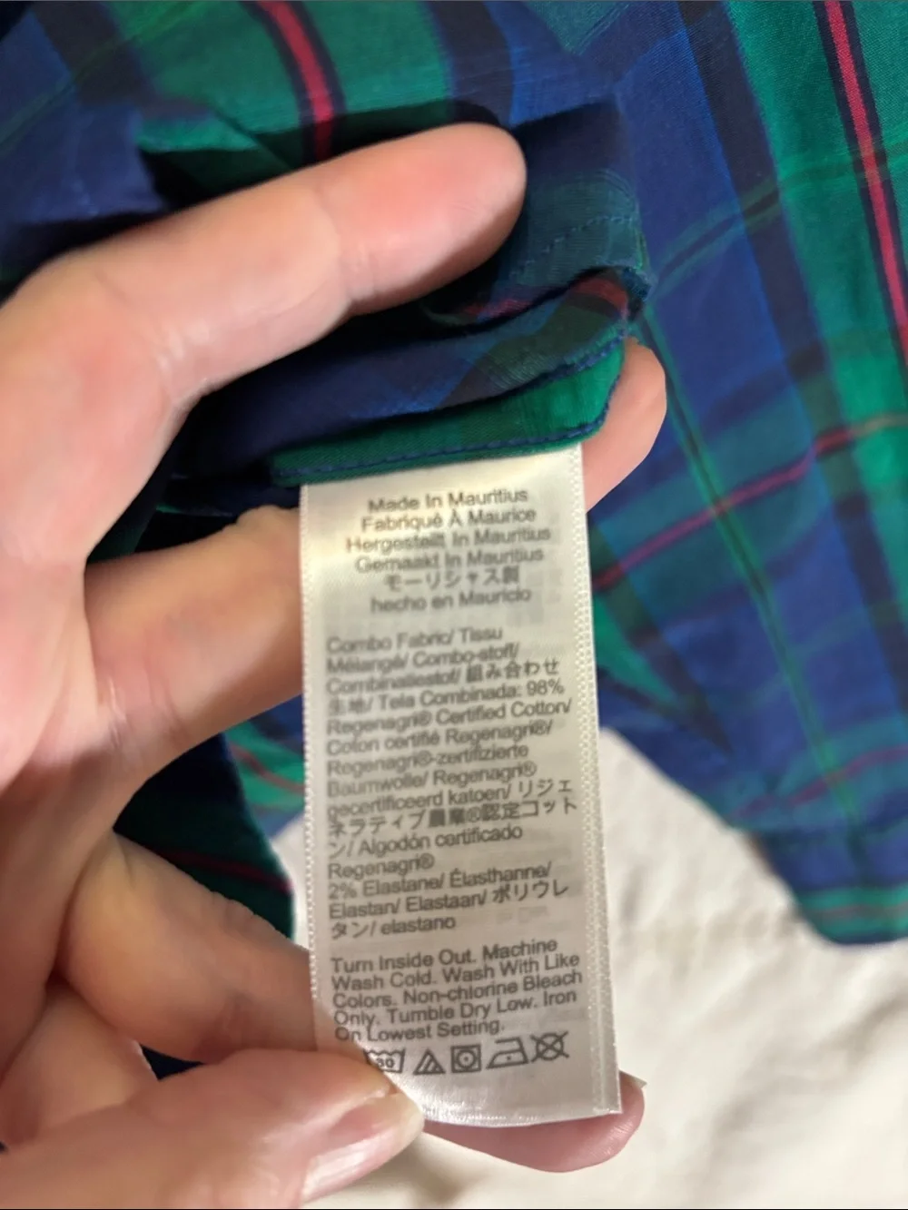 NWT J. Crew Men’s XL Classic Fit Flex Washed Tartan Plaid Button-Down Shirt